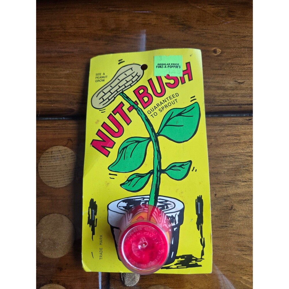 Vintage Nut-Bush see a peanut grow guaranteed to grow peanut growing kit 1990